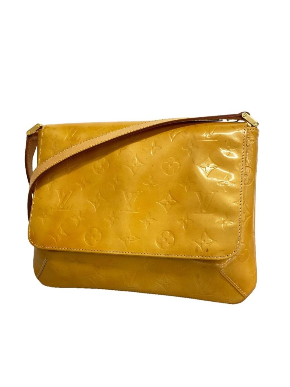Louis Vuitton Shoulder Bag Vernis Thompson Street Beige